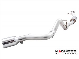 Ford Bronco Performance Exhaust System - Cat Back - Single Rear Exit - AWE - Chrome Tip w/ Bash Guard